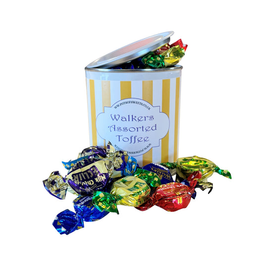 250g Paint Pot Tin of Walkers Assorted Toffees