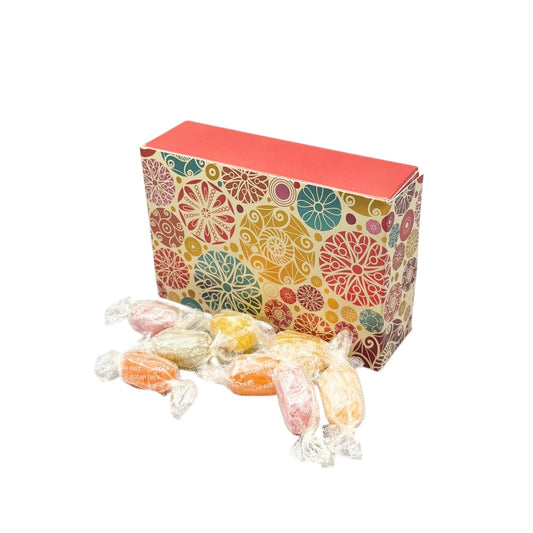 250g Rectangular Box Pattern of Sugar Free Fruit Drops