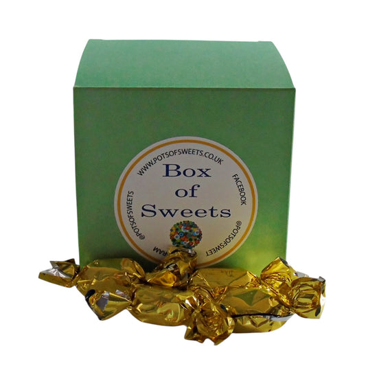 300g Coloured Square Box of Buchanan Butterscotch