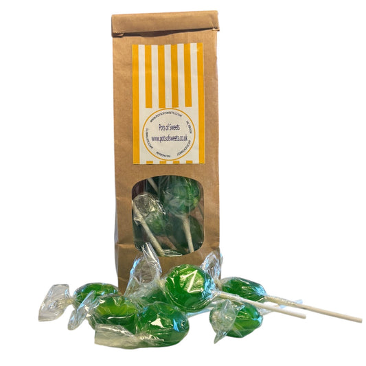 Bag of 10 Dobsons Apple Mega Lollies