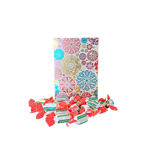 250g Rectangular Box Pattern of Sugar Free Spearmint Chews
