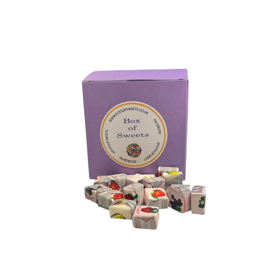 300g Square Box of Fruity Chews Fruit Caramels