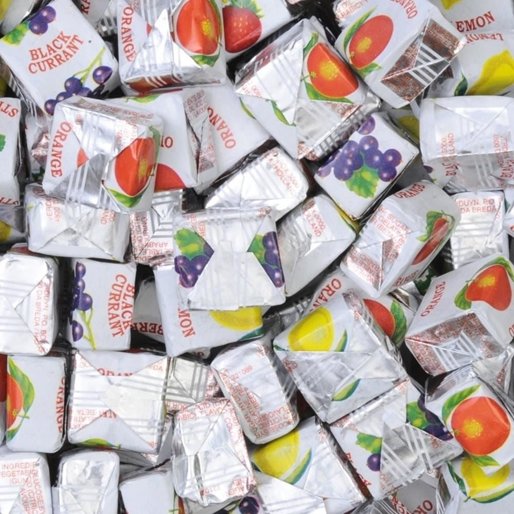 250g Paint Pot Tin of Fruity Chews Fruit Caramels