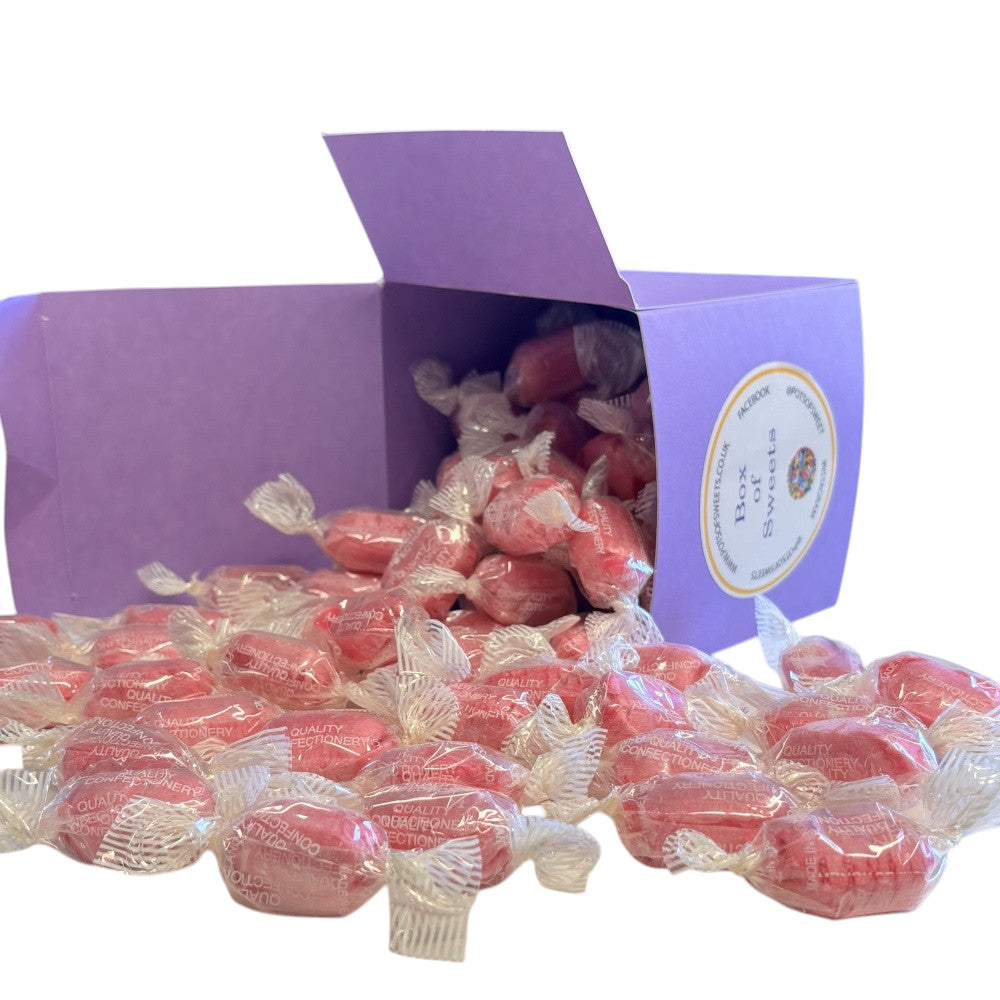 300g Square Box of Strawberry Sherbets Sweets