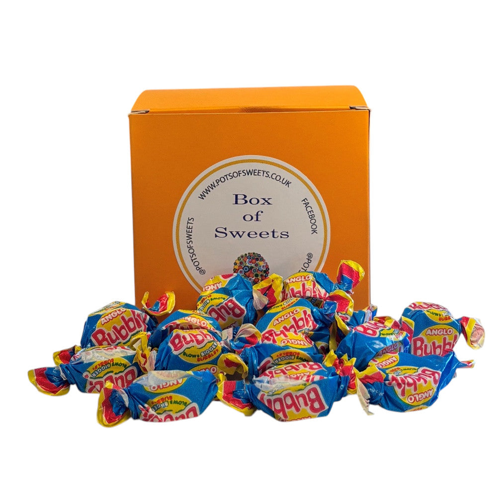 300g Square Box of Anglo Bubble Bubblegum
