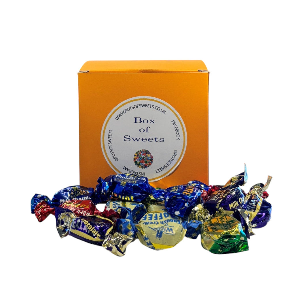300g Square Box of Walkers Assorted Toffees