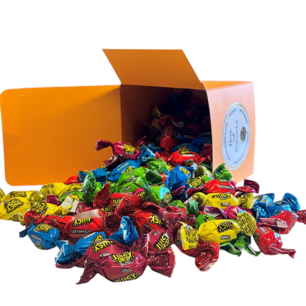 300g Square Box of Bazooka Juicy Drops