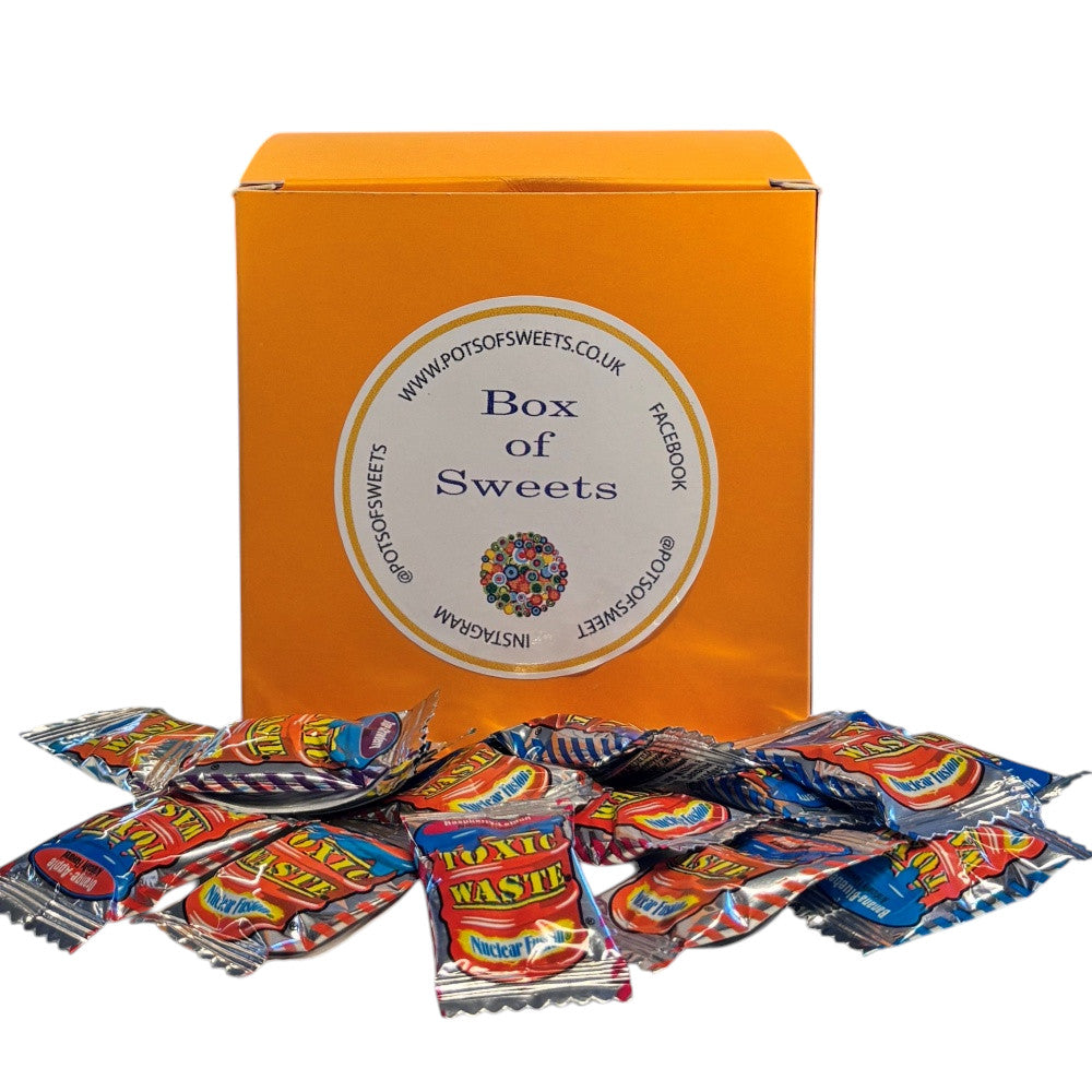 300g Square Box of Toxic Waste Nuclear Fusion Super Sour Sweets