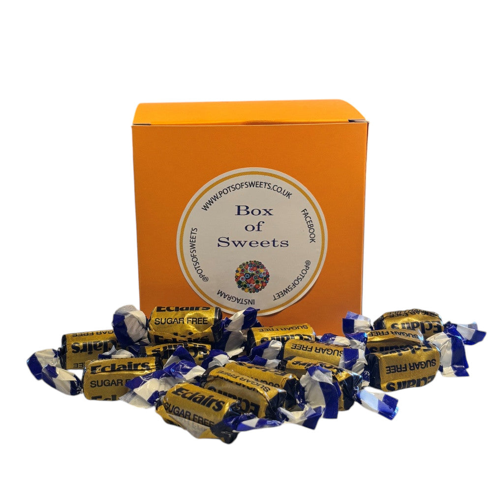 300g Square Box of Sugar Free Chocolate Eclairs