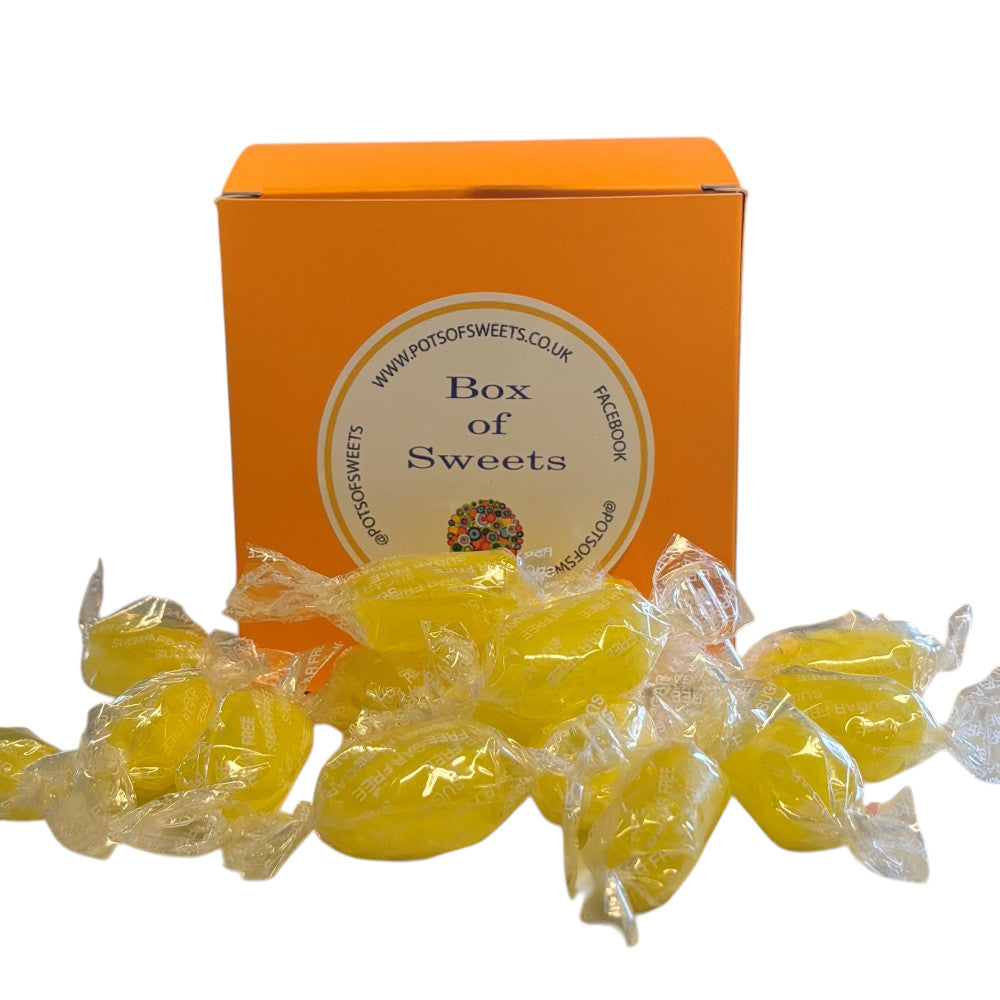300g Square Box of Sugar Free Sherbet Lemons