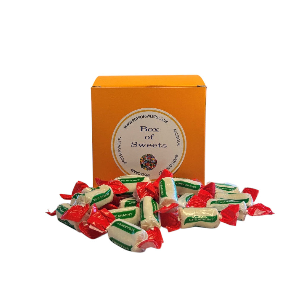 300g Square Box of Sugar Free Spearmint Chews