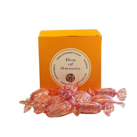 300g Square Box of Sugar Free Strawberry Sherbets Sweets