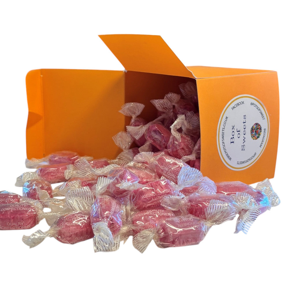 300g Square Box of Strawberry Sherbets Sweets