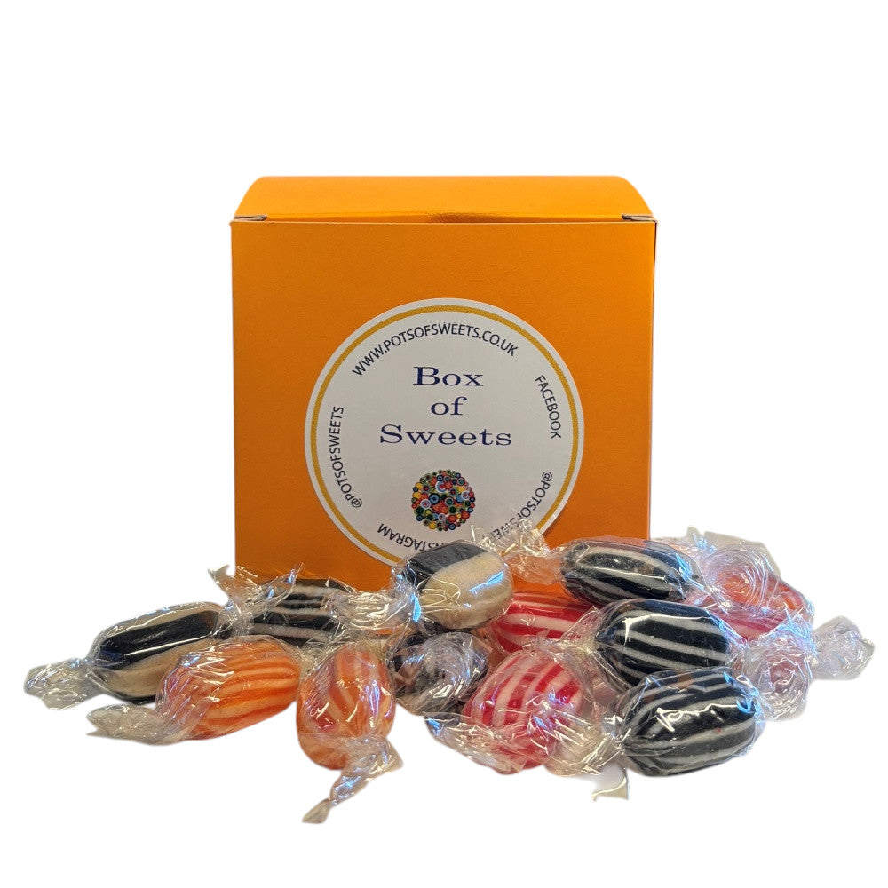 300g Square Box Buchanans Winter Mix Hard Boiled Sweets