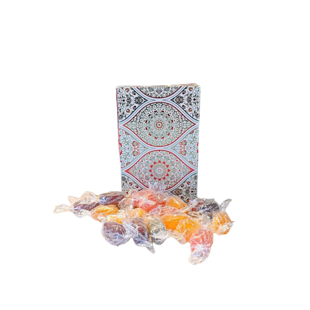 250g Rectangular Box Pattern of Sugar Free Fruit Drops