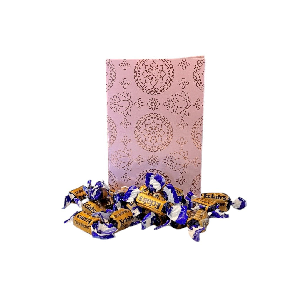 250g Rectangular Box Pattern of Sugar Free Chocolate Eclairs