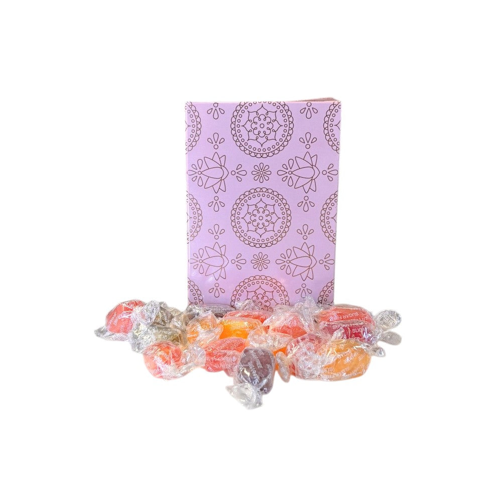 250g Rectangular Box Pattern of Sugar Free Fruit Drops
