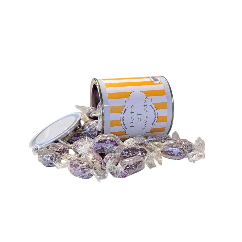 250g Paint Pot Tin of Sugar Free Blackcurrant and Liquorice