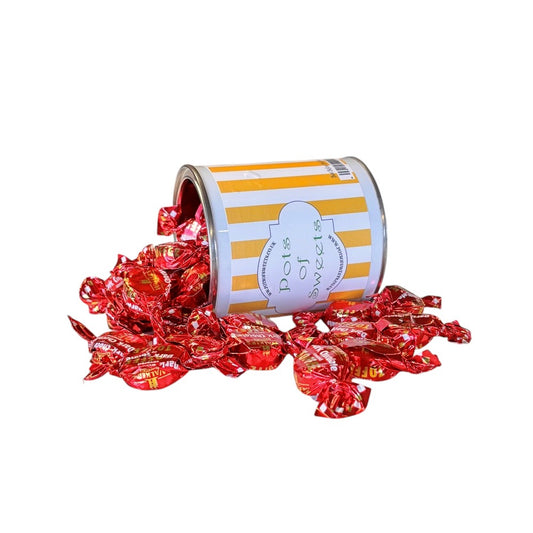 250g Paint Pot Tin of Walkers Dark Chocolate Toffee