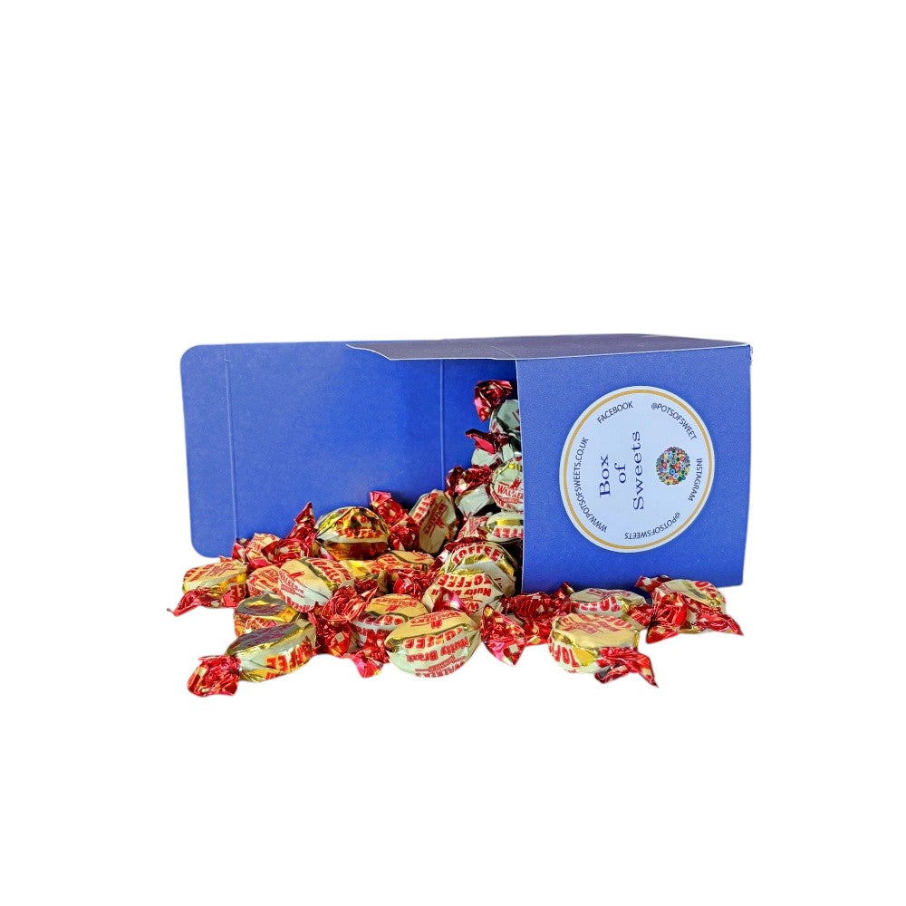 300g Square Box of Walker Nutty Brazil Toffee