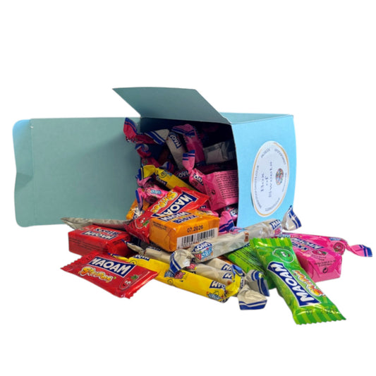 300g Square Box of Maoam Joystix, Bloxs, Strips Fruit Chews Sweets