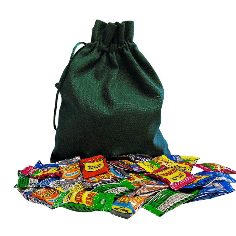 250g Cotton Bag of Toxic Waste and Nuclear Waste Super Sour Sweet Mix
