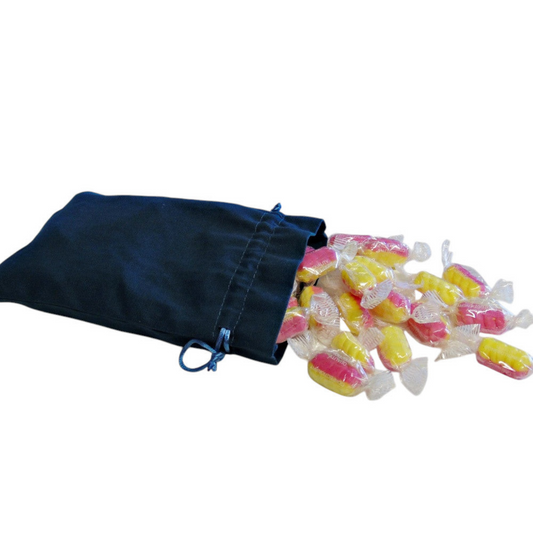 250g Cotton Bag of Rhubarb & Custard Twists