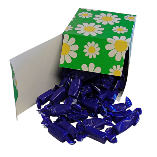 300g Square Flower Pattern Box of Sugar Free Liquorice Toffee