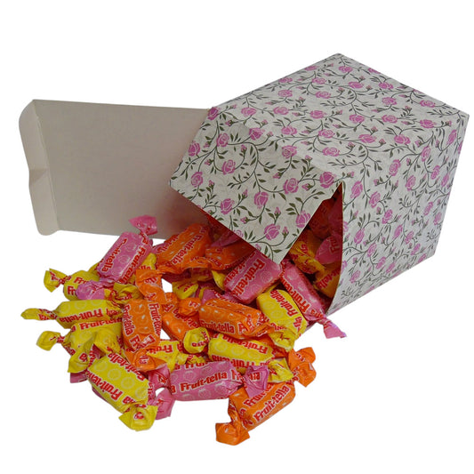 300g Square Flower Pattern Box of Fruitella Juicy Fruit Chews