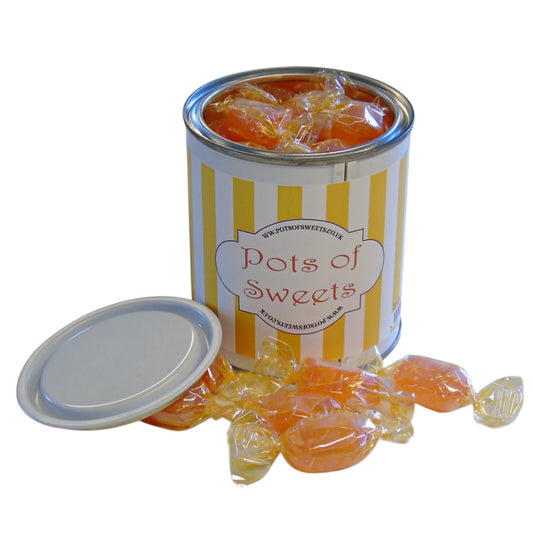 250g Paint Pot Tin of Sugar Free Barley Sugar Hard Boiled Sweets