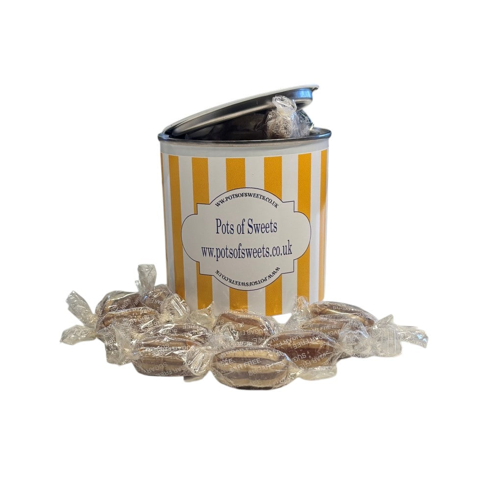 250g Paint Pot Tin of Sugar Free Mint Humbugs