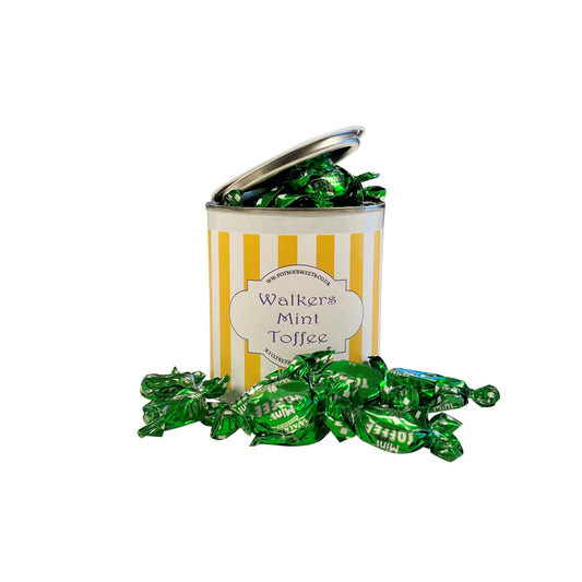 250g Paint Pot Tin of Walkers Mint Toffees
