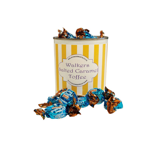 250g Paint Pot Tin of Walkers Salted Caramel Toffees