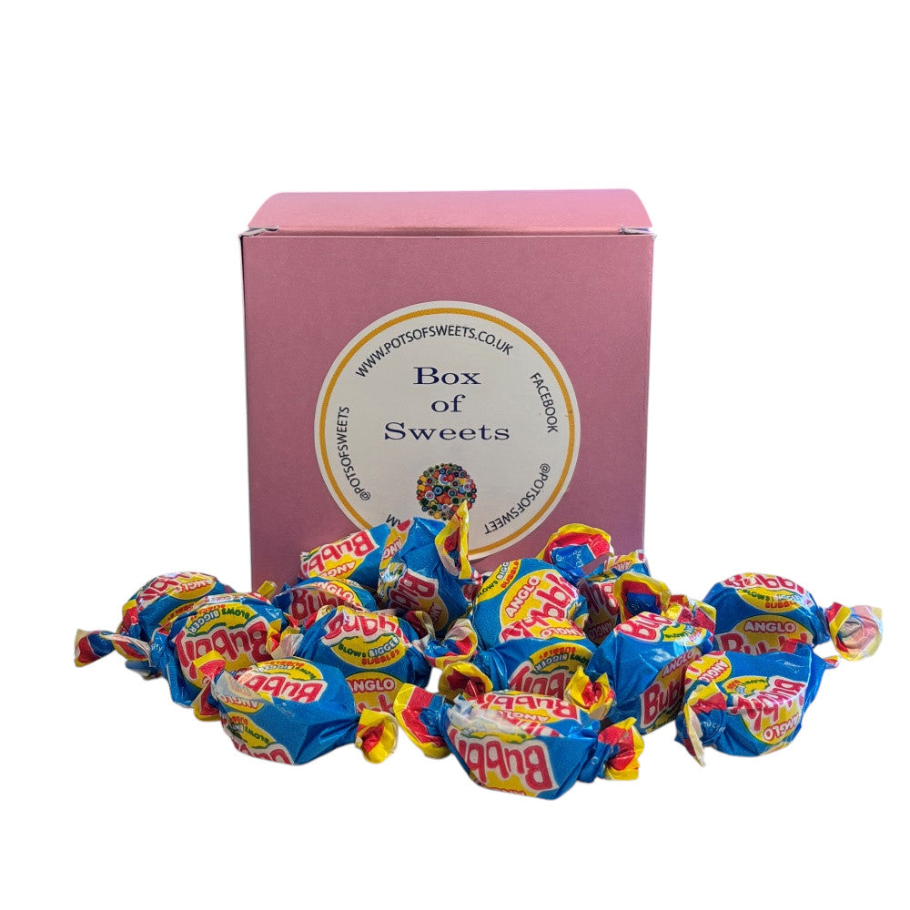 300g Square Box of Anglo Bubble Bubblegum