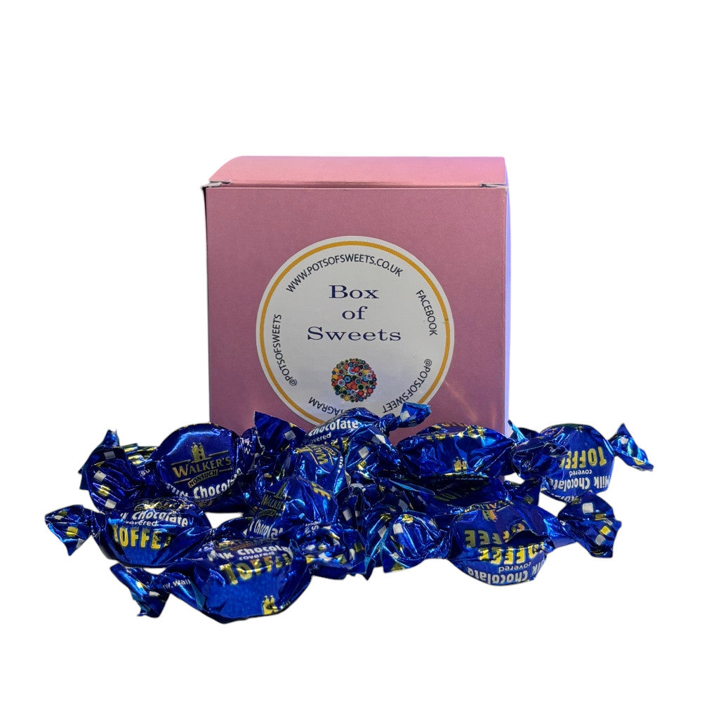 300g Square Box of Walkers Milk Chocolate Toffee