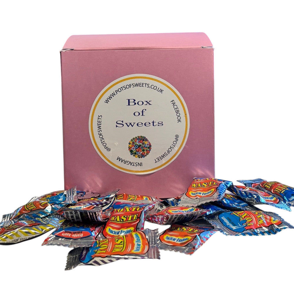 300g Square Box of Toxic Waste Nuclear Fusion Super Sour Sweets