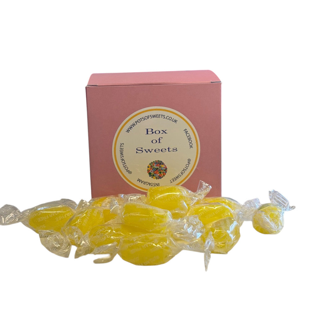 300g Square Box of Sugar Free Sherbet Lemons