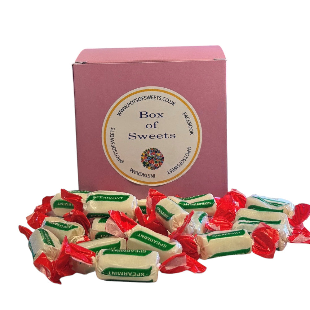 300g Square Box of Sugar Free Spearmint Chews