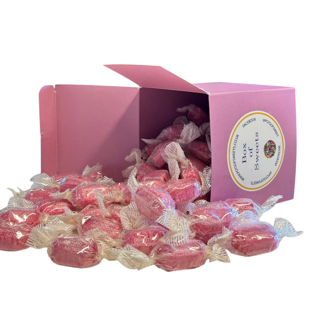 300g Square Box of Strawberry Sherbets Sweets