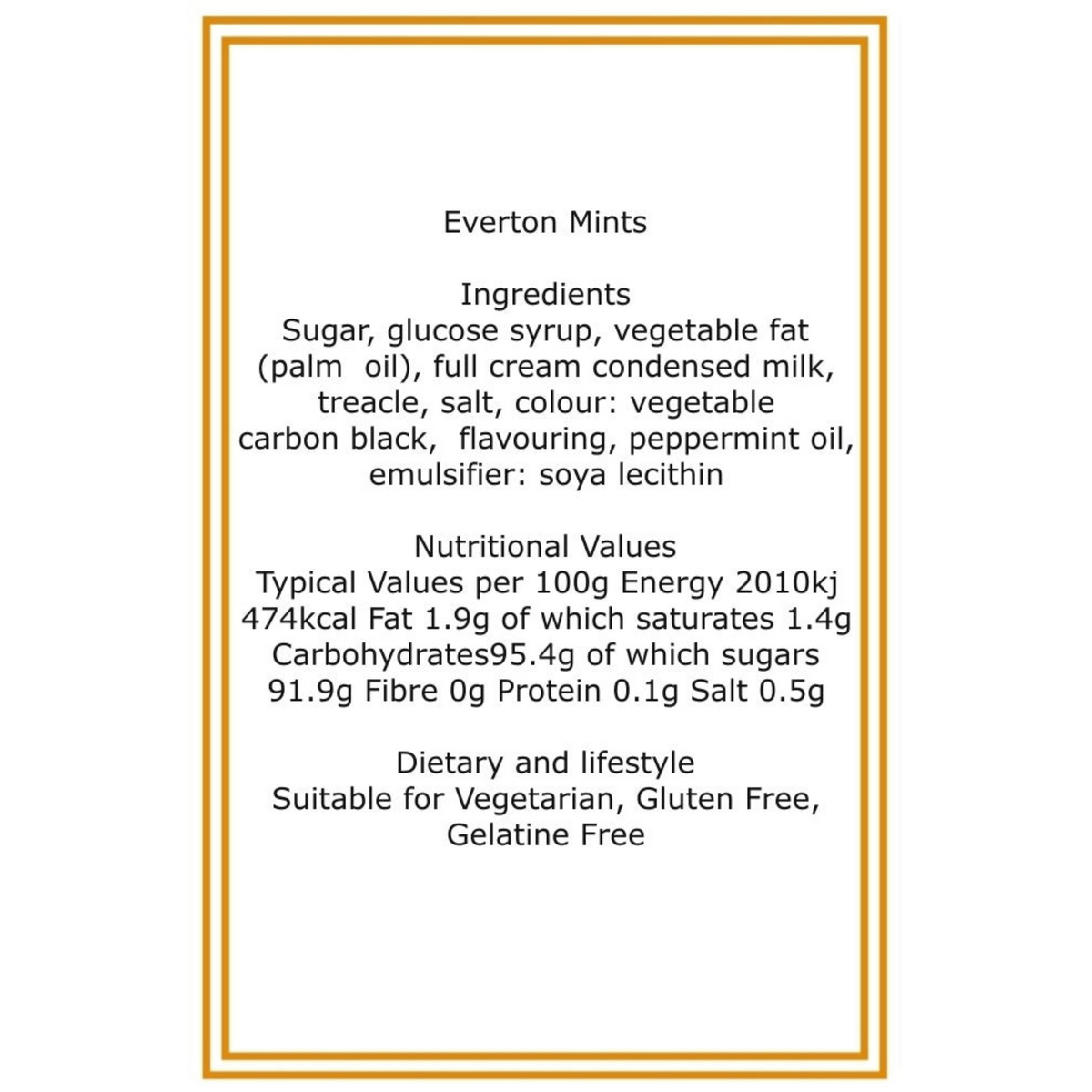 250g Cotton Bag of Everton Mints