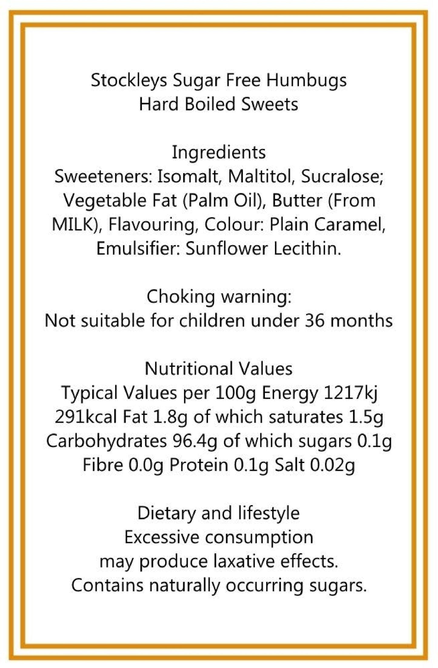 300g Square Window Pattern Box of Sugar Free Mint Humbugs