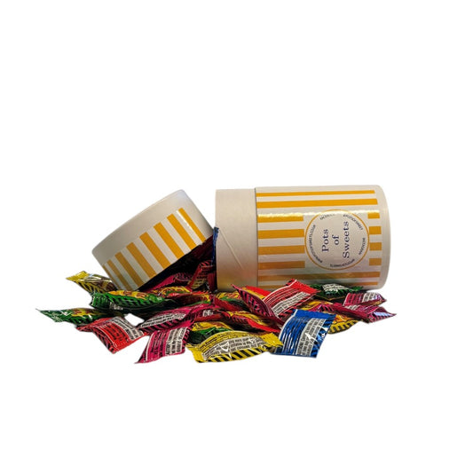 150g White Cardboard Tube of Toxic Waste Super Sour Sweets