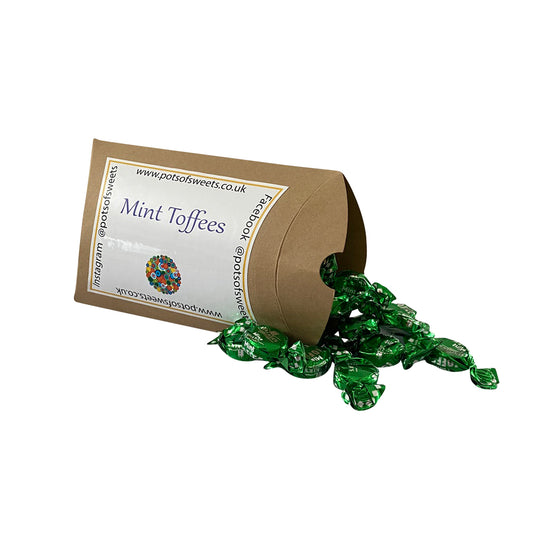 250g Kraft Pillow Box of Walkers Mint Toffee