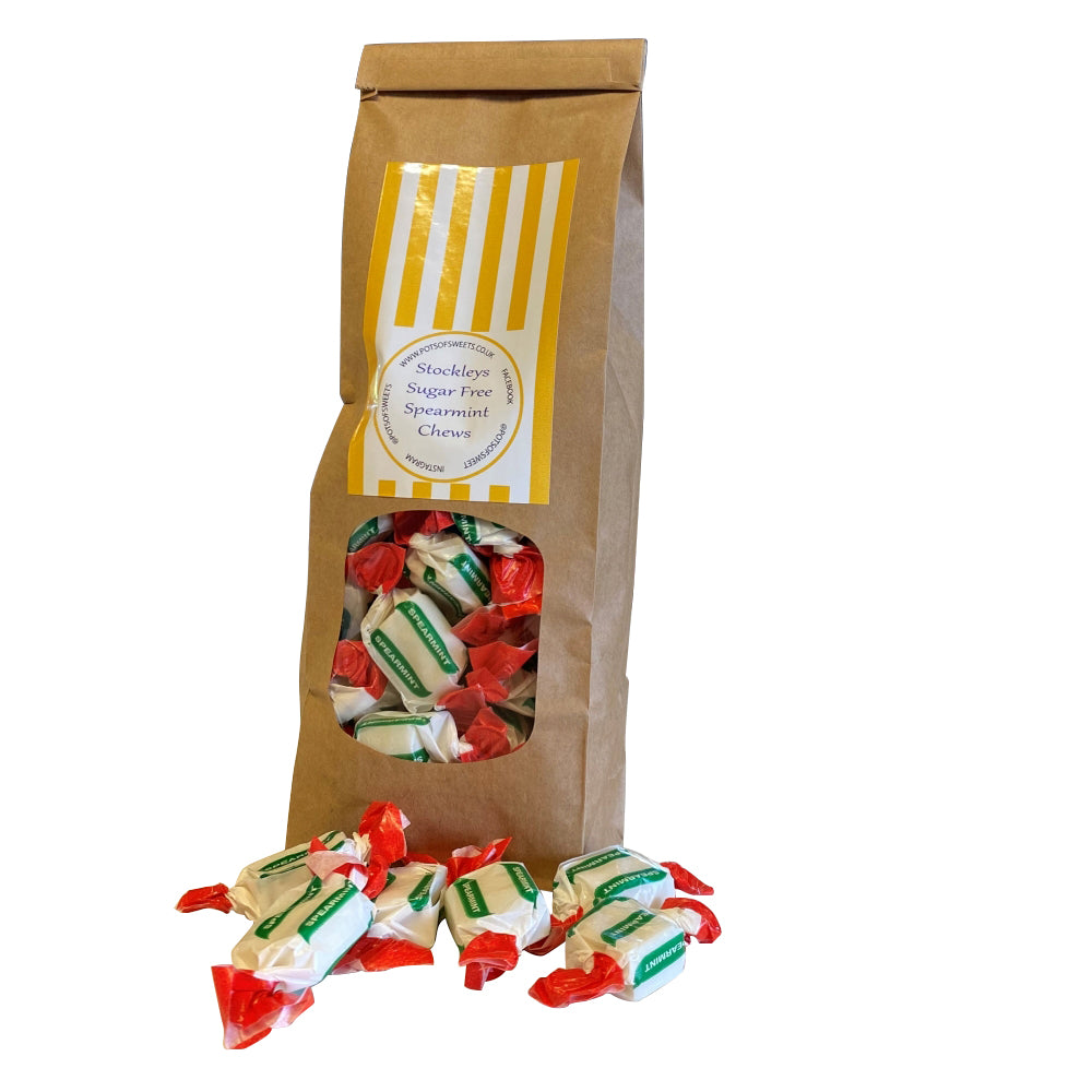 300g Bag of Stockleys Sugar Free Spearmint Chews