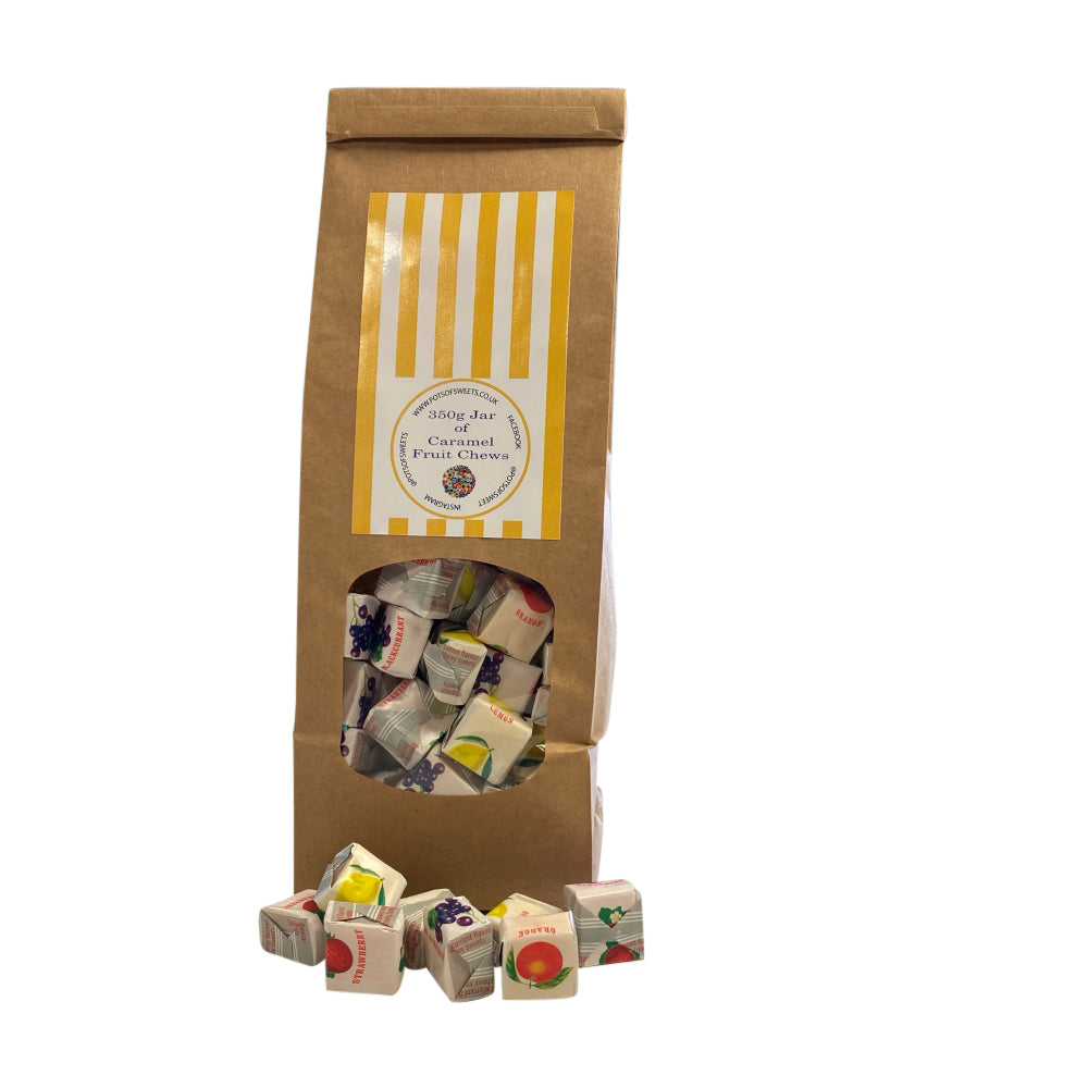 350g Sweet Bag of Fruity Chews Fruit Caramels