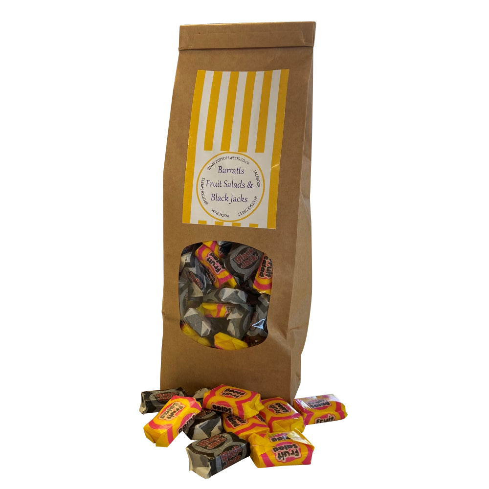 400g Bag of Black Jacks and Fruit Salads Sweets
