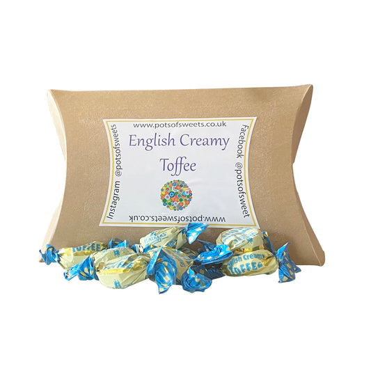 250g Kraft Pillow Box of Walkers English Creamy Toffee