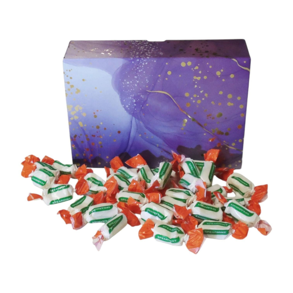 350g Rectangular Box of Sugar Free Spearmint Chews