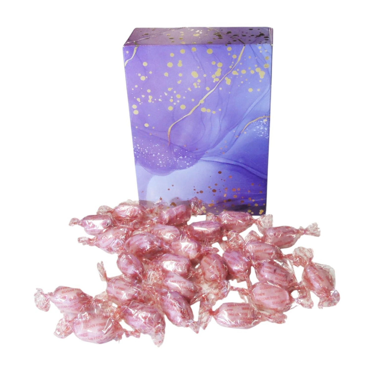 350g Rectangular Box of Sugar Free Strawberry Sherbets Sweets