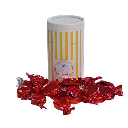 200g Tube of Buchanan Raspberry Caramel Toffee